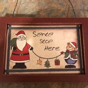 Santa Stop Here Ornament, New